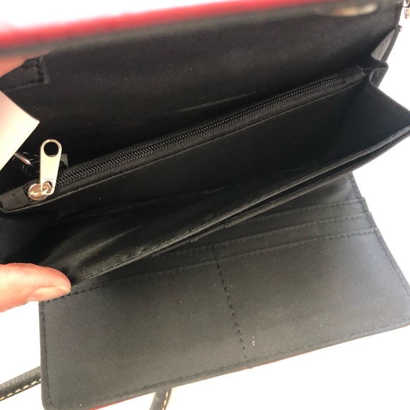 Crossbody Wallet Southwestern Style Red - Picture 5 of 9